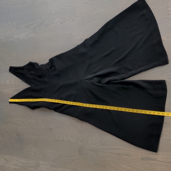 FRANK & OAK | Jumpsuit Wide Leg Crop Sleeveless Cinched Waist, Black, Womens S - Picture 11 of 12